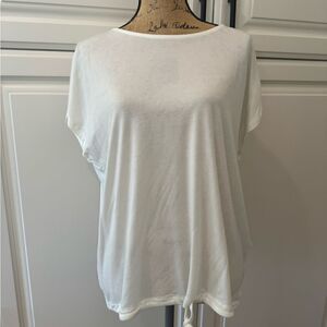 Vero Moda tie front off white dressy tshirt